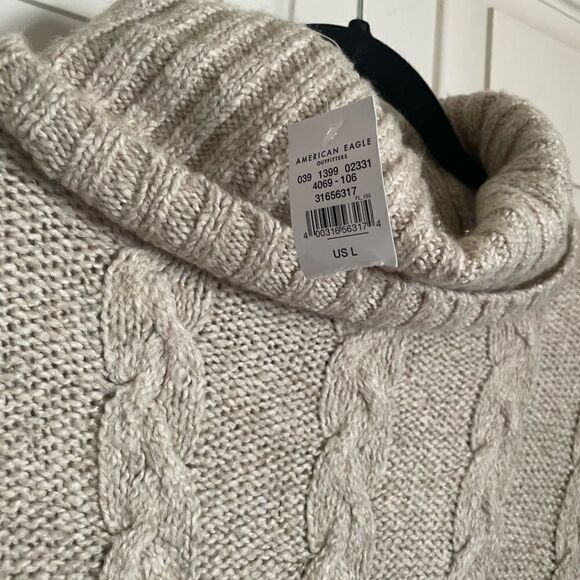 American Eagle Cable Knit Sweater Dress size large new with tags - Picture 3 of 4